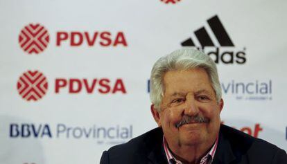 El presidente de la Federación Venezolana de Fútbol en 2012.