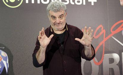 El humorista Millán Salcedo durante el estreno del documental 'Lorenzo Guerrero' en Madrid.