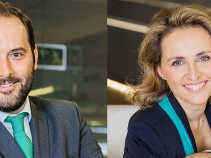 Mikel Marco-Gardoqui, fundador de Elcano, y Paloma Relinque, nueva responsable de mercado de capitales de CBRE.