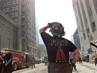 Bomberos de Nueva York, tras el ataque a las Torres Gemelas.