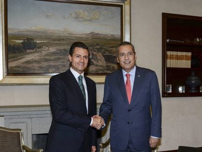 Enrique Pe&ntilde;a Nieto y Manlio Fabio Beltrones, en agosto de 2015.