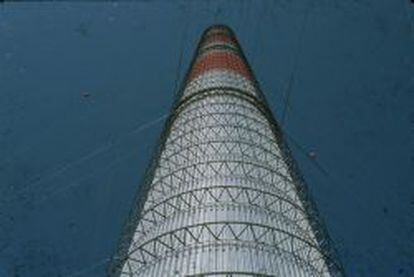 Torre solar construida en Manzanares, en Espa&ntilde;a.
