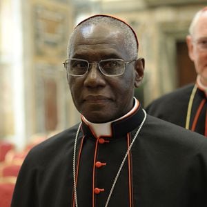 This handout picture released by the Vatican Press Office taken on February 28, 2013 shows Guinea cardinal Robert Sarah. AFP PHOTO/OSSERVATORE ROMANO RESTRICTED TO EDITORIAL USE - MANDATORY CREDIT AFP PHOTO/OSSERVATORE ROMANO" (Photo by - / OSSERVATORE ROMANO / AFP) (Photo by -/OSSERVATORE ROMANO/AFP via Getty Images)