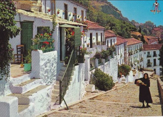 Postal que muestra cómo era La Coracha en la década de los años cincuenta.
