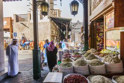 Mercado de las especias en el barrio de Deira, en Dubái.