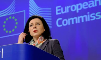 La comisaria europea de Justicia, Vera Jourová.