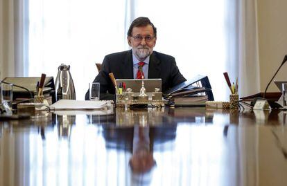 Mariano Rajoy preside el Consejo de Ministros del viernes.