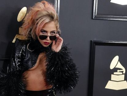 Lady Gaga, a su llegada a los premios Grammy la semana pasada.