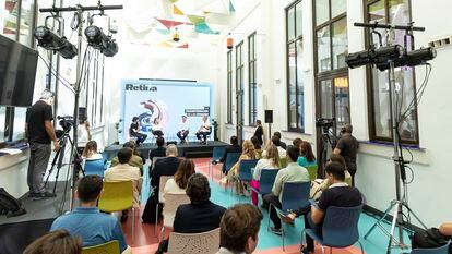 Imagen del evento de Retina celebrado el pasado 4 de julio en el antiguo edificio de Tabacalera, hoy sede del Polo de Contenidos Digitales de Málaga.