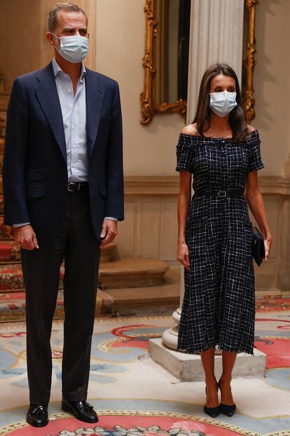 Los reyes Felipe y Letizia, en los actos por el Día del Cooperante, el 8 de septiembre en Madrid.