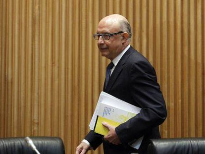 Crist&oacute;bal Montoro, ministro de Hacienda. 