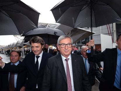 En el centro, el presidente de la Comisi&oacute;n Europea, Jean-Claude Juncker