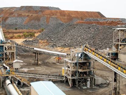 Mina de oro de Semafo, en Boungou, en el este de Burkina Faso.