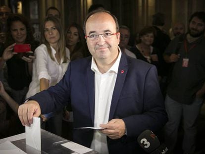 Miquel Iceta, en las elecciones de 2015.