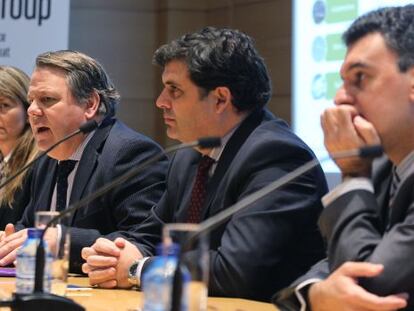 Desde la izquierda, Marina Planas, Jos&eacute; Mar&iacute;a Tarrag&oacute;, Rafael Contreras e Ignacio Bar&oacute;n, miembros del equipo directivo de Carbures.