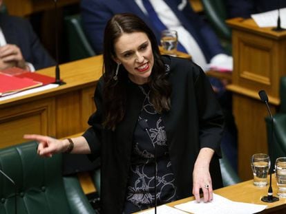 La primera ministra Jacinda Ardern el pasado 8 de noviembre en el Parlamento en Wellington, Nueva Zelanda.