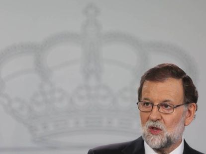 Mariano Rajoy, a la roda de premsa.
