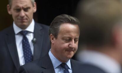 El primer ministro Cameron este miércoles en Londres.