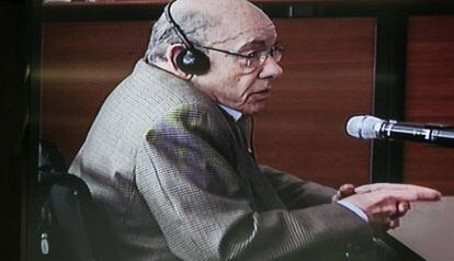 Fèlix Millet declara davant del tribunal pel 'cas Palau'.