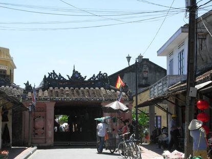 Una calle de la ciudad antigua de Hoi An.