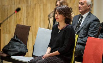 Juana Rivas durante una sesión del juicio.