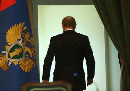 El presidente de Rusia, Vladimir Putin, de espalda, en una imagen de archivo.