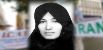 La imagen de Sakineh Ashtianí, cubierta por su <b>chador</b>, se ha convertido en un icono.
