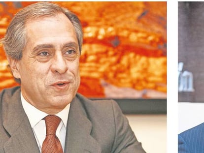 Antonio Fern&aacute;ndez (izquierda), presidente de Ahorro Corporaci&oacute;n, y Gonzalo Chocano  (derecha), consejero delegado de la firma. 