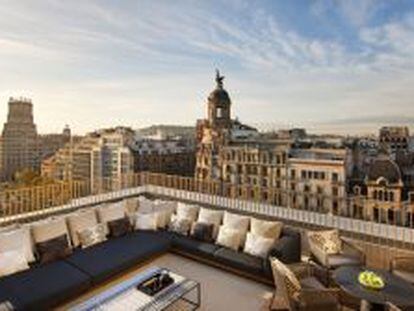 Terraza del Hotel Mandarin en Barcelona