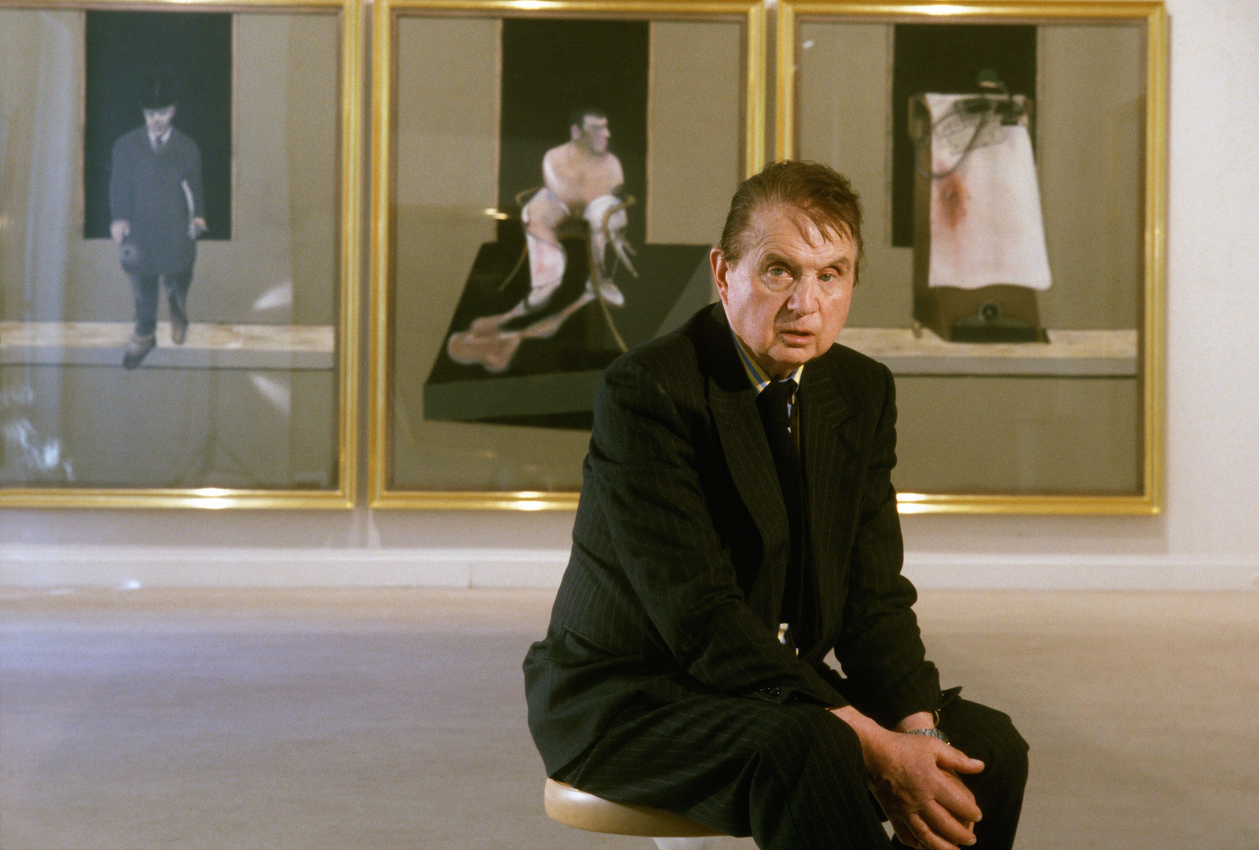 Francis Bacon retratado en París el 29 de septiembre de 1987.