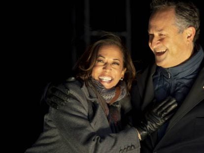 Kamala Harris y su esposo, el abogado Douglas Emhoff.