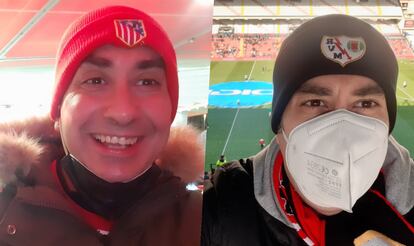 Carlos Navio, en el Cívitas Metropolitano y en el estadio de Vallecas.