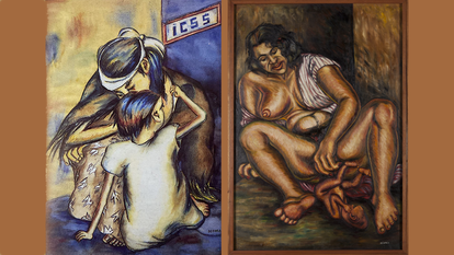 'ICSS' y 'La madona del silencio'. Imágenes autorizadas por el Museo de Arte Moderno de Medellín.
