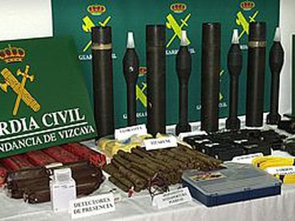 Material incautado por la Guardia Civil