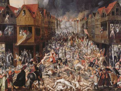 'La furia española en Amberes, 4 de noviembre de 1576' (1580), anónimo del Museo aan de Stroom (Amberes).