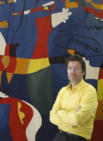 Olafur Eliasson, ayer en la Fundación Miró de Barcelona.