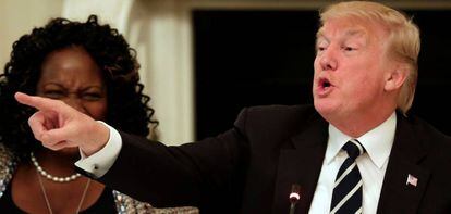 El presidente Donald Trump durante una reunión con gobernadores en la Casa Blanca el pasado 8 de junio.