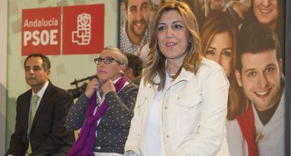Susana Díaz este jueves en un acto en Granada.