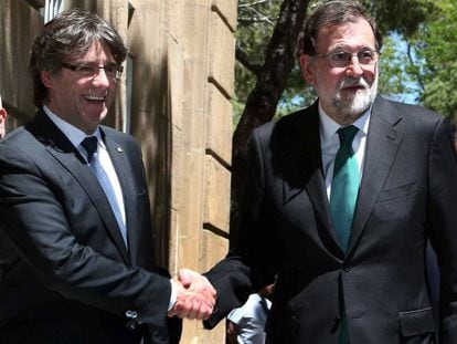 Carles Puigdemont y MAriano Rajoy