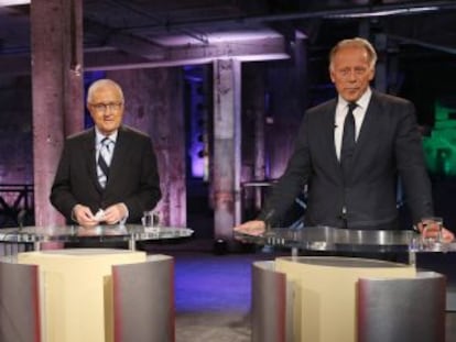 Los candidatos minoritarios al Parlamento alem&aacute;n, en el debate del lunes.