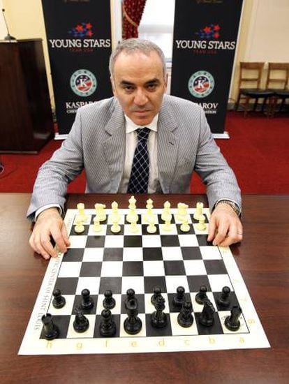 Kasparov, fotografiado hace dos años en un congreso.