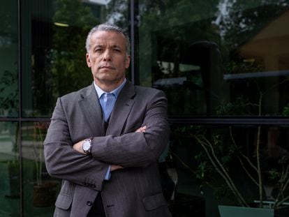 Óscar Landerretche, economista, en la Facultad de Economía de la Universidad de Chile.