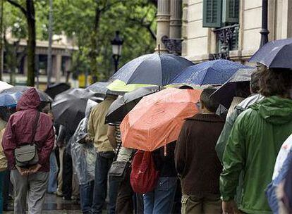 Barcelona bajo la lluvia.