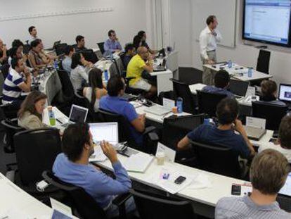 Una clase en la escuela de negocios IE Business School. 