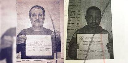 Leonel y Azael, en imágenes de los expedientes.