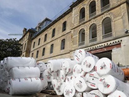 Fachada principal de Tabakalera o el Centro Internacional de Cultura Contemporánea de San Sebastián, que abrirá sus puertas el próximo verano.