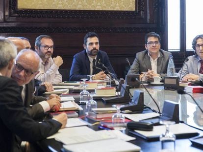 Reunión de la Mesa del Parlament, en una imagen de archivo.