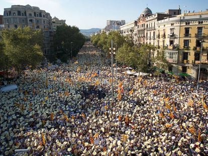 La Diada de 2016 en Barcelona.