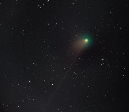 Aspecto del cometa el 16 de enero en la foto de un aficionado.