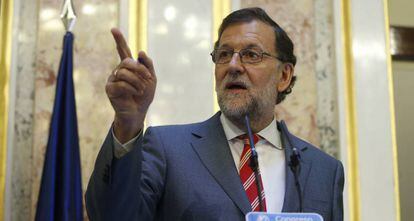 El presidente del Gobierno en funciones, Mariano Rajoy
